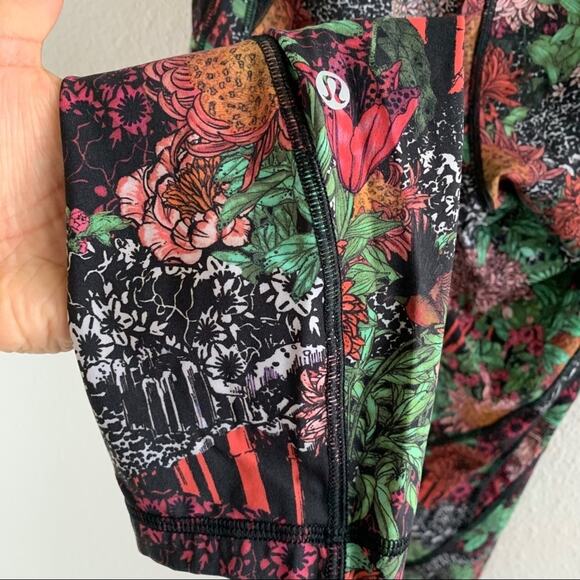 Lululemon Time to Sweat Crop Zen Garden Athleisure Workout Activewear 4 - Picture 11 of 15